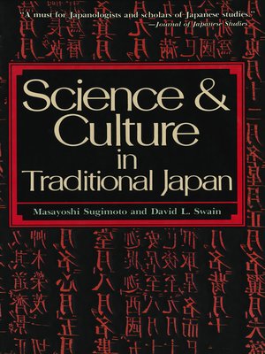 cover image of Science and Culture in Traditional Japan